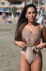SOPHIE KASAEI in Swimsuit on the Beach in Lanzarote 01/24/2018