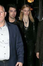 SOPHIE TURNER and Joe Jonas Night Out in New York 01/27/2018