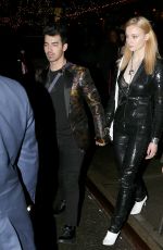 SOPHIE TURNER and Joe Jonas Night Out in New York 01/27/2018
