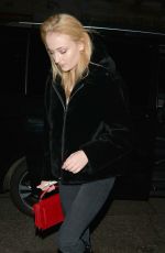 SOPHIE TURNER and Joe Jonas Out for Dinner in London 01/16/2018