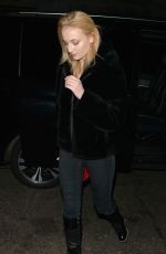 SOPHIE TURNER and Joe Jonas Out for Dinner in London 01/16/2018