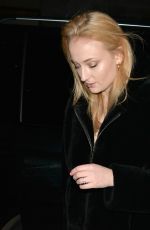 SOPHIE TURNER and Joe Jonas Out for Dinner in London 01/16/2018