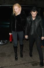 SOPHIE TURNER and Joe Jonas Out for Dinner in London 01/16/2018