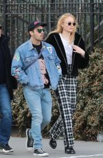 SOPHIE TURNER and Joe Jonas Out in New York 01/27/2018