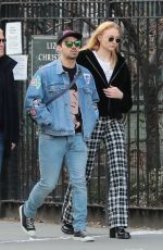 SOPHIE TURNER and Joe Jonas Out in New York 01/27/2018