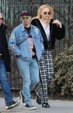 SOPHIE TURNER and Joe Jonas Out in New York 01/27/2018