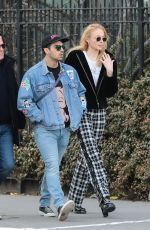 SOPHIE TURNER and Joe Jonas Out in New York 01/27/2018