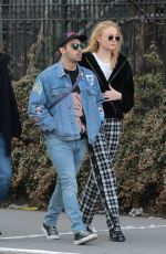 SOPHIE TURNER and Joe Jonas Out in New York 01/27/2018