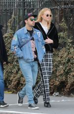 SOPHIE TURNER and Joe Jonas Out in New York 01/27/2018