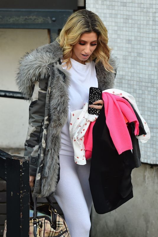 STACEY SOLOMON Leaves ITV Studios in London 01/16/2018