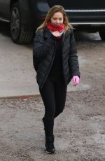 STEPHANIE WARING Leaves Silverblades Ice Rink in Altrincham 01/12/2018