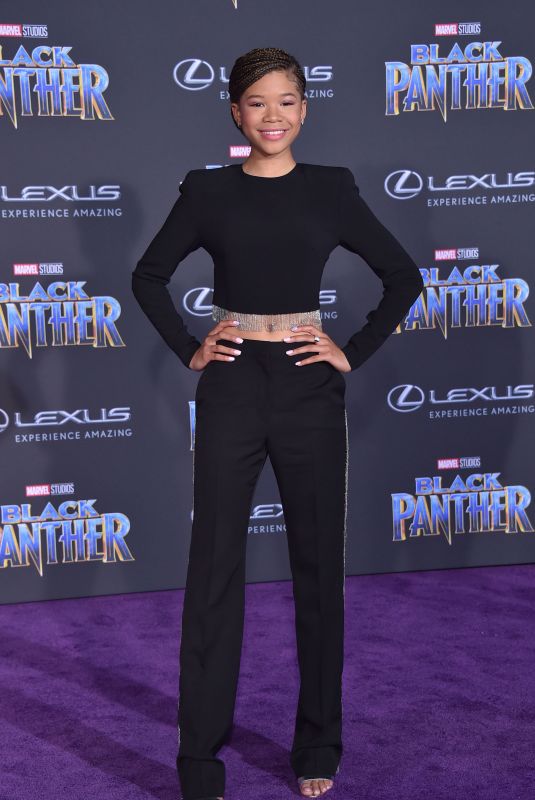 STORM REID at Black Panther Premiere in Hollywood 01/29/2018