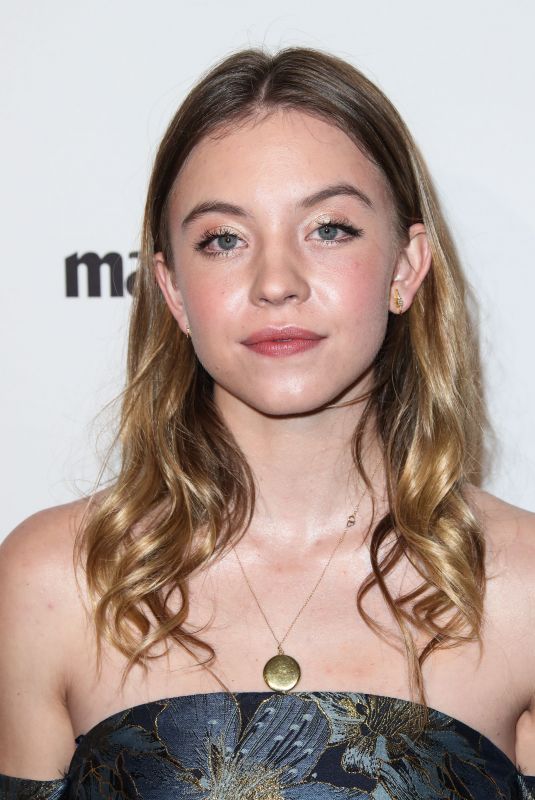 SYDNEY SWEENEY at Marie Claire Image Makers Awards in Los Angeles 01/11/2018