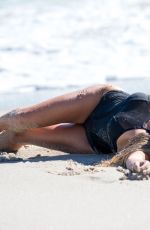 SYLVIE MEIS Sooting Her New Sylvie Designs Bikini Collection on the Beach in Miami 01/04/2018