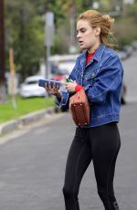 TALLULAH WILLIS Makeup Free Leaves a Gym in Los Angeles 01/22/2018