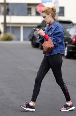 TALLULAH WILLIS Makeup Free Leaves a Gym in Los Angeles 01/22/2018