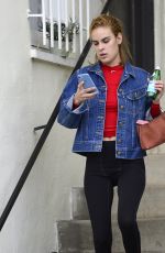 TALLULAH WILLIS Makeup Free Leaves a Gym in Los Angeles 01/22/2018