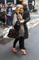 TARA LIPINSKI Arrives at Build Studio in New York 01/11/2018