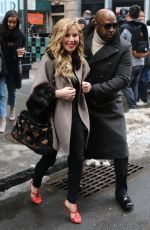 TARA LIPINSKI Arrives at Build Studio in New York 01/11/2018