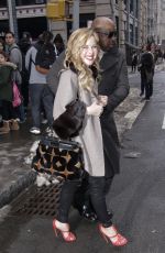 TARA LIPINSKI Arrives at Build Studio in New York 01/11/2018