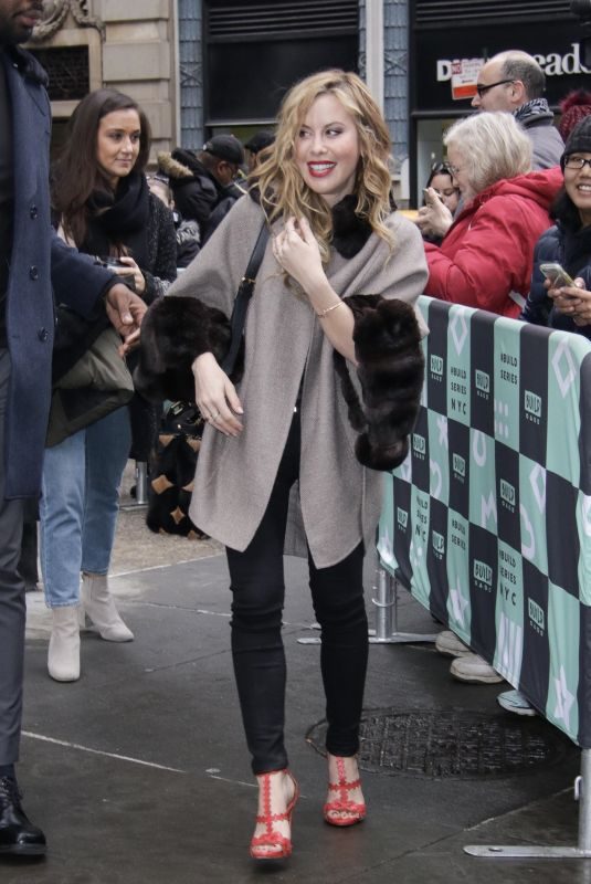 TARA LIPINSKI Arrives at Build Studio in New York 01/11/2018