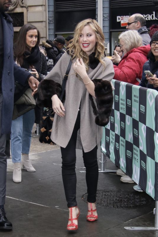TARA LIPINSKI Arrives at Build Studio in New York 01/11/2018