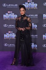 TESSA THOMPSON at Black Panther Premiere in Hollywood 01/29/2018