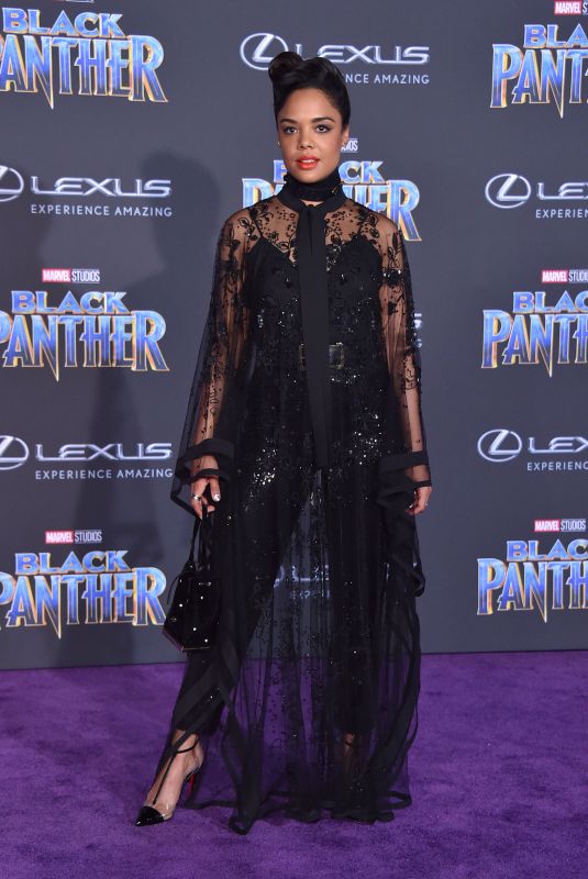 TESSA THOMPSON at Black Panther Premiere in Hollywood 01/29/2018