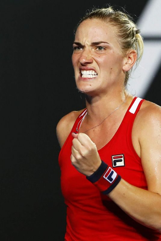 TIMEA BABOS at Australian Open Tennis Tournament in Melbourne 01/17/2018