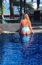 TYNE-LEXY CLARSON in Swimsuit on the Beach in Koh Samui 01/23/2018
