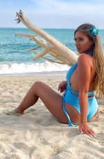TYNE-LEXY CLARSON in Swimsuit on the Beach in Koh Samui 01/23/2018