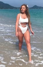 TYNE-LEXY CLARSON in Swimsuit on the Beach in Thailand 01/21/2018