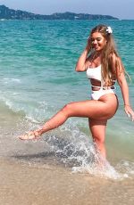 TYNE-LEXY CLARSON in Swimsuit on the Beach in Thailand 01/21/2018