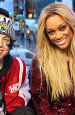 TYRA BANKS at MTV TRL in New York 01/09/2018