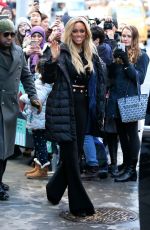 TYRA BANKS Leaves Build Series in New York 01/09/2018