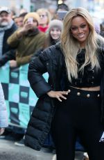 TYRA BANKS Leaves Build Series in New York 01/09/2018