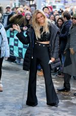 TYRA BANKS Leaves Build Series in New York 01/09/2018