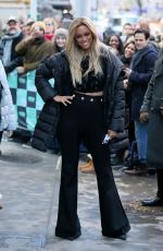 TYRA BANKS Leaves Build Series in New York 01/09/2018