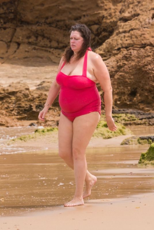 TZIPORAH MALKAH (KATE FISCHER) in Swimsuit on the Beach in South Australia 01/11/2018