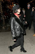 VANESSA HUDGENS Arrives at Bowery Hotel in New York 01/25/2018