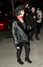 VANESSA HUDGENS Arrives at Bowery Hotel in New York 01/25/2018