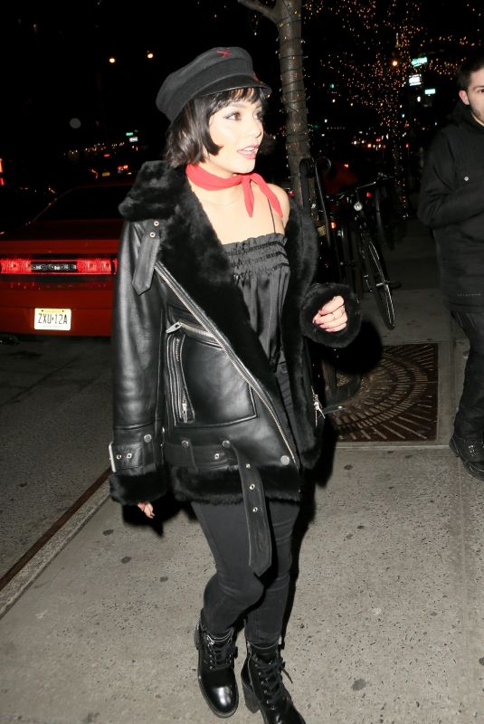 VANESSA HUDGENS Arrives at Bowery Hotel in New York 01/25/2018