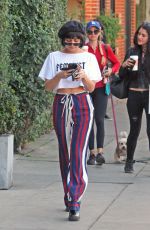 VANESSA HUDGENS Leaves Alfred