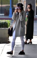 VANESSA HUDGENS Leaves Earth Bar in West Hollywood 01/15/2018
