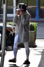 VANESSA HUDGENS Leaves Earth Bar in West Hollywood 01/15/2018