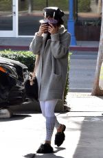 VANESSA HUDGENS Leaves Earth Bar in West Hollywood 01/15/2018