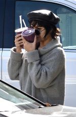 VANESSA HUDGENS Leaves Earth Bar in West Hollywood 01/15/2018