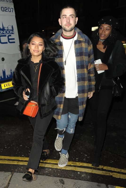 VANESSA WHITE at Mahiki Club in London 01/20/2018