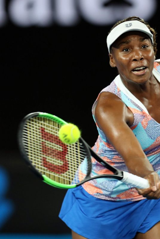 VENUS WILLIAMS at Australian Open Tennis Tournament in Melbourne 01/15/2018