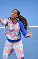 VENUS WILLIAMS at Practice Session at Australian Open Tennis Tournament in Melbourne 01/14/2018